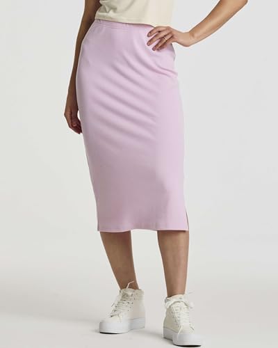 Women's 3-Pack Midi Ribbed Knit Skirts - Stretchy Business Casual